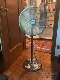 Ventilatore Piantana Cromato 45 cm 3 Velocità
