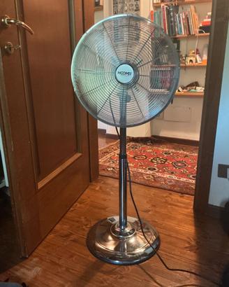 Ventilatore Piantana Cromato 45 cm 3 Velocità