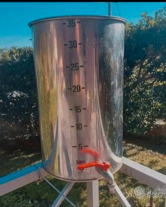 Fusto inn acciaio inox.