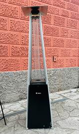 Stufa a fungo fiamma visibile