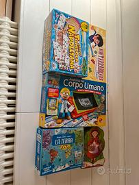 Set 5 Giochi da Tavolo e Puzzle Educativi 🎲