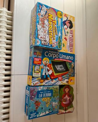 Set 5 Giochi da Tavolo e Puzzle Educativi 🎲