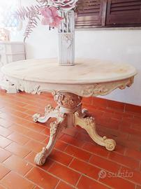 TAVOLO TONDO SHABBY ALLUNGABILE 