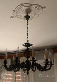 Lampadario in bronzo