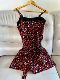 Tutina donna in cotone fantasia floreale