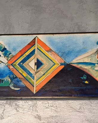 Quadro Enzo Pituello "Dualità" con autenticità 