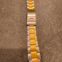 bracciale bicolore per orologio da Uomo larghezza 