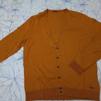 Cardigan da uomo Sisley arancione XXL