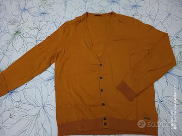 Cardigan da uomo Sisley arancione XXL
