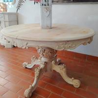TAVOLO TONDO SHABBY ALLUNGABILE 