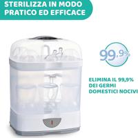 Sterilizzatore CHICCO 2 in 1. Sterilizza in 5 minu
