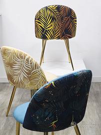 sedia velvet decor arredo locali 