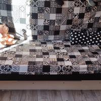 Divano/Letto singolo con 2 materassi e 2 doghe