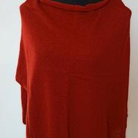 poncho in cashmere seta