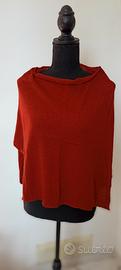 poncho in cashmere seta