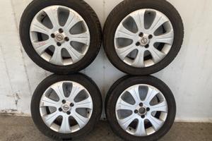 4 CERCHI IN LEGA 16 POLLICI OPEL MERIVA A CON GOMM