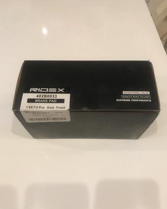 RIDEX Kit pastiglie freno assale ant. 402B0033