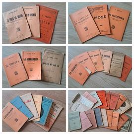 LIBRETTI OPERE LIRICHE ANTICHI fine 800 inizi 900