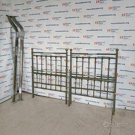 Coppia di letti in ferro laccato