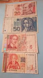 banconote Croazia e Bulgaria 