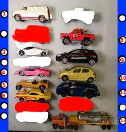 giochi macchinine Hot Wheels Majorette Matchbox