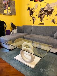 Tavolino da salotto in vetro