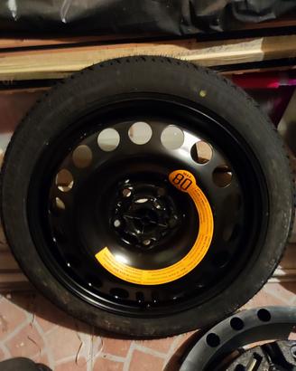 ruotino e crick di scorta Fiat Croma 5 fori da 16
