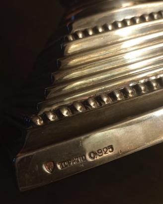 coppia candelieri in argento Ferreira marques