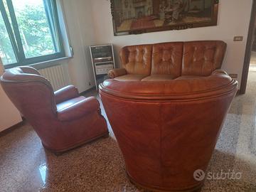 salotto in pelle