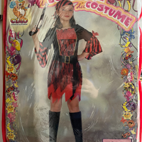 Costume di carnevale di una piratessa 10-12 anni