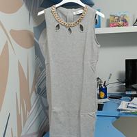 Tubino in maglia grigio mélange taglia S