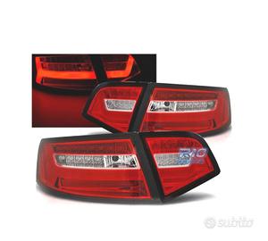 FANALI PER AUDI A6 4F 08-11 LIGHT BAR ROSSO CROMAT