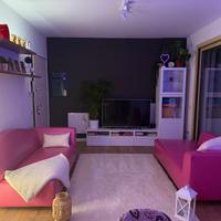 Divano in pelle FUCSIA