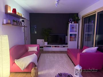 Divano in pelle FUCSIA