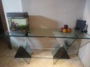  CONSOLLE CRISTALLO E MARMO