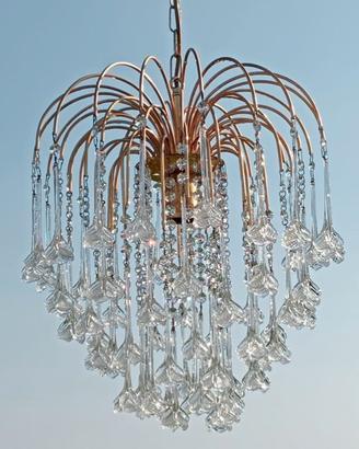 Lampadario in vetro di Murano Venini collezione 