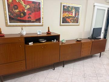 Credenza artigianale in vero teak