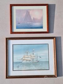 Quadretti nautici, 2 stampe incorniciate