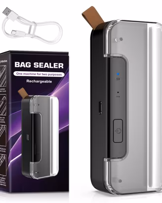 Mini Sigillatrice per Sacchetti, 2 in 1, USB