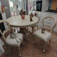 TAVOLO TONDO ALLUNGABILE SHABBY 