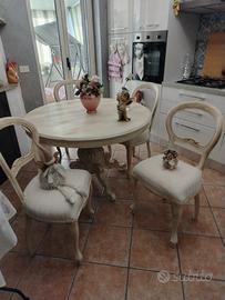 TAVOLO TONDO ALLUNGABILE SHABBY 