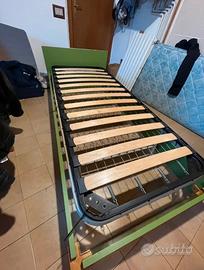 Letto singolo doppia rete con materasso NUOVO