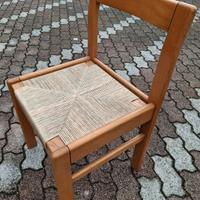 6 sedie legno massello di rovere