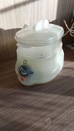 vaporiera elettrica compatta plastica trasparente