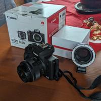 Canon M50 + Lente kit + Adattatore EF-EFM Viltrox