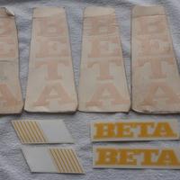 VINTAGE - Lotto di adesivi BETA motocross