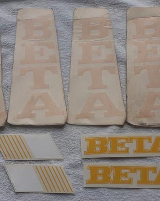 VINTAGE - Lotto di adesivi BETA motocross