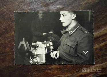 Foto Fotografia Militare Divisa Bianco e Nero 