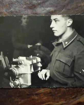 Foto Fotografia Militare Divisa Bianco e Nero 