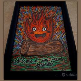 Disegno originale Calcifer Studio Ghibli 